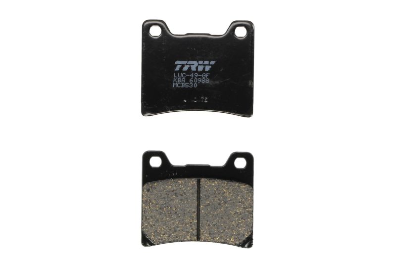 TRW ZF brake pads KH88 organic YAMAHA TZR 125 88-00, FZR 600 89-95, YZF 600 96-02, FZ 750 85-94, XV 750 89-92, YZF 750 93-98, TDM 850 91-96, XJ 900 83-03, FZR 1000 87-95, XV 1100 86-93, VMAX 1200 85-02, XJR 1200 / 1300 94-01, front/rear